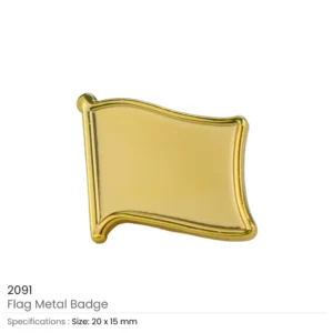 Gold Plated Flag Pin Badges - Image 6