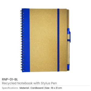 Recycled Notebook with Stylus Pen - Image 8