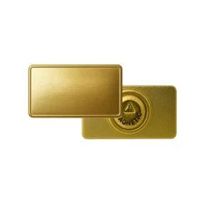 Rectangular Flat Metal Badges with Magnet Attachment - Image 9
