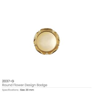 Round Flower Design Logo Badges - Image 3
