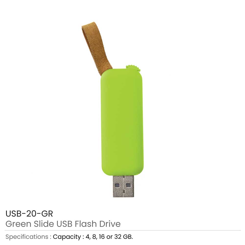 Slide Button USB Flash | Logo branding on USB | khatalebda Promotional ...