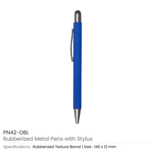 Rubberized Stylus Metal Pens - Image 9