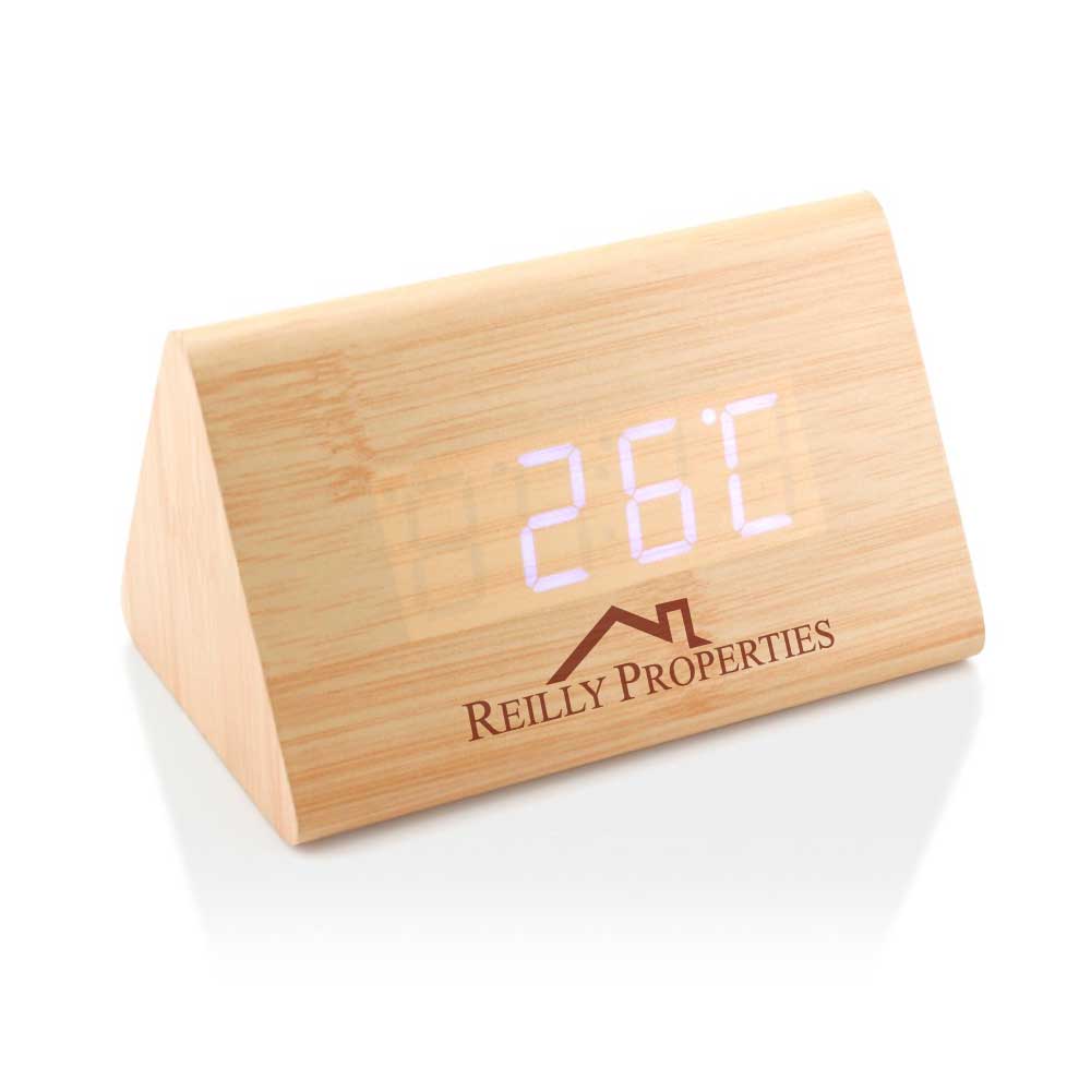 Triangular Table Clock Triangular Wooden Desk Clock