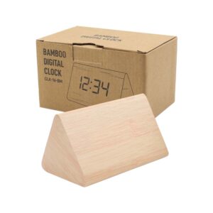 Triangular Wooden Desk Clock - Image 4