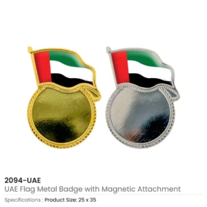 UAE Flag Design Badges in Metal with Attachment - Image 4