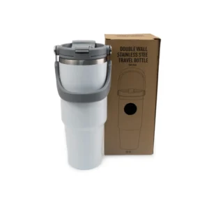 Tumbler with Handle and Straw SS Double Wall 900ml - Image 9