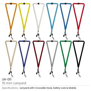 Lanyards with Crocodile Clip, Mobile Holders & Safety Lock - Image 3