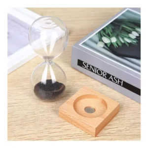 Magnetic Sand Timer with Wooden Base - 2 Minutes - Image 8