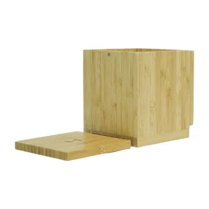 Foldable Bamboo Fast Wireless Charging Pad 15W with Mug Warmer and Pen Holder - Image 7