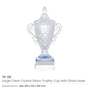 Large Crystal Glass Trophy Cup with Chocolate Gift Edition - Image 8