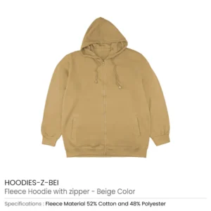 Fleece Hoodies with Zipper in (S to 3XL) Sizes - Image 5