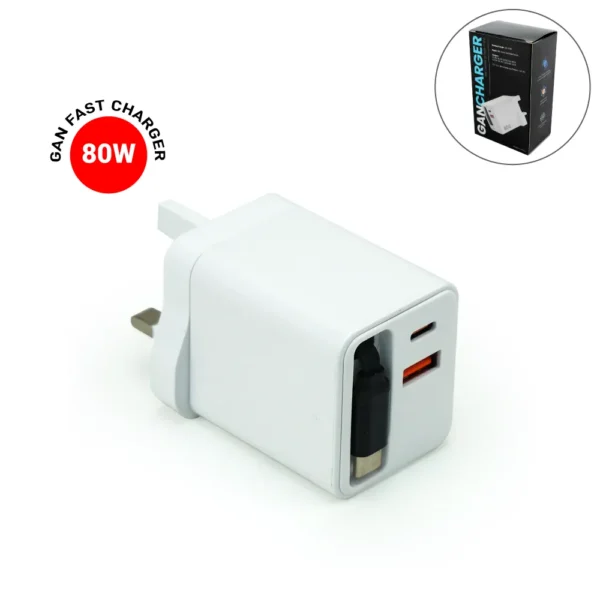 80W-GaN-Fast-Charger-Adapters-TA-006-Blank