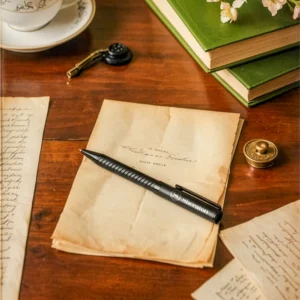 Black Metal Pens with Spiral Design Barrel - Image 3