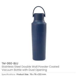 Dual Opening SS Bottles, Double-Wall Insulated Body, Powder Coated, 500ml - Image 8