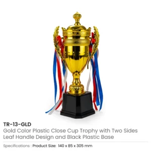 Small Cup Trophy with Removable Ribbon Attached to Both Handles - Image 6