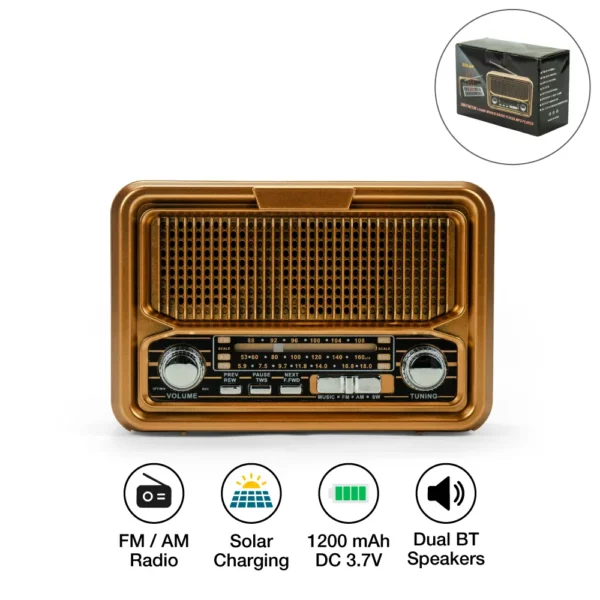Vintage-Design-Bluetooth-Speaker-with-Radio-and-Solar-Panel-SPK-R8-Features